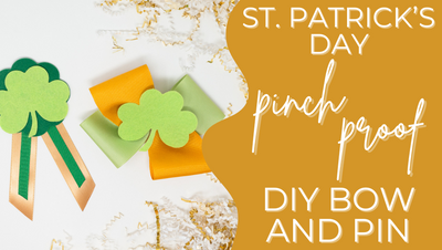 Pinch Proof Bow and Pin for St. Patrick's!