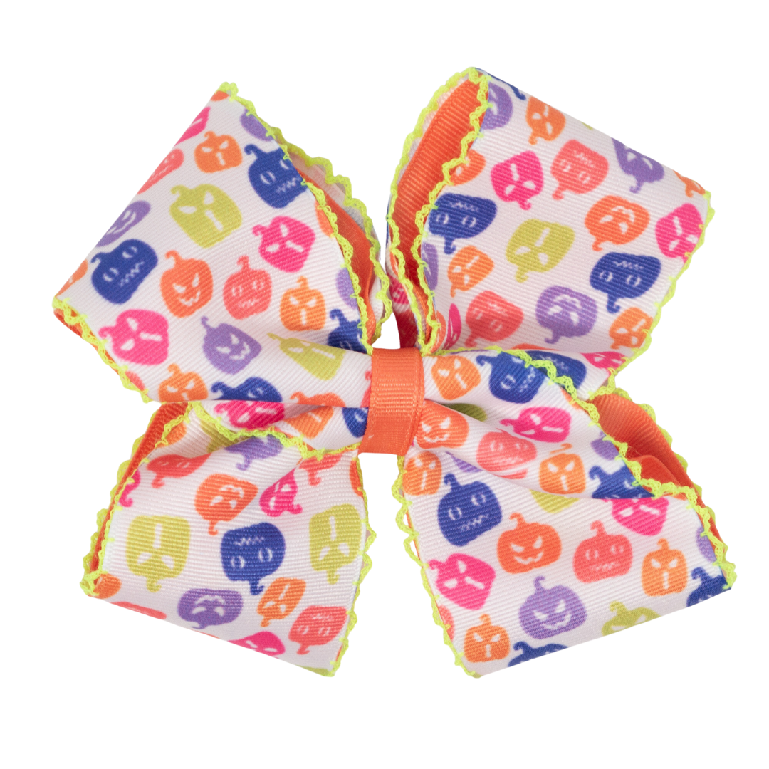 Neon Jack-O-Lantern Moonstitch – Ribbon and Bows Oh My!